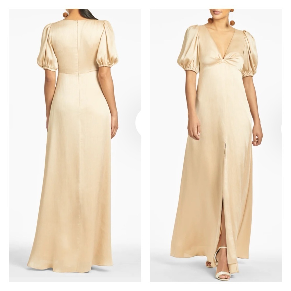 Sachin & Babi Alli Gown in champagne - Picture 2 of 7